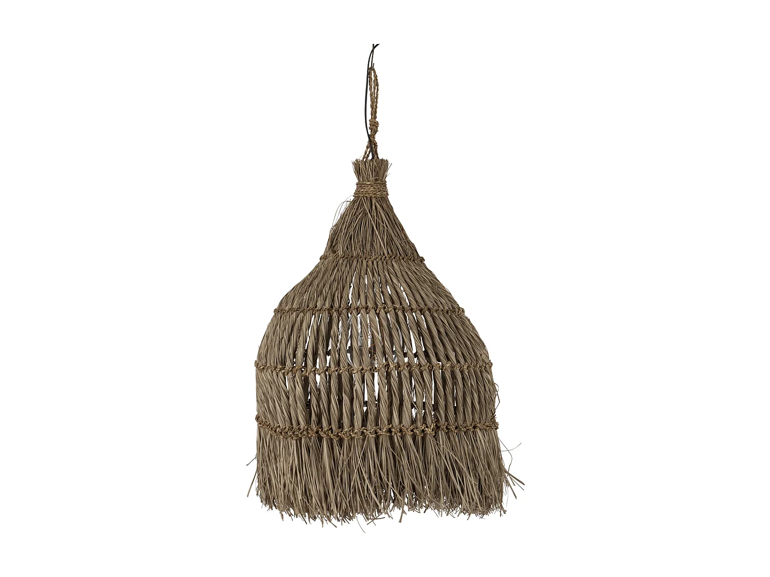 Lampe Suspension Design "Twist" 90cm Naturel