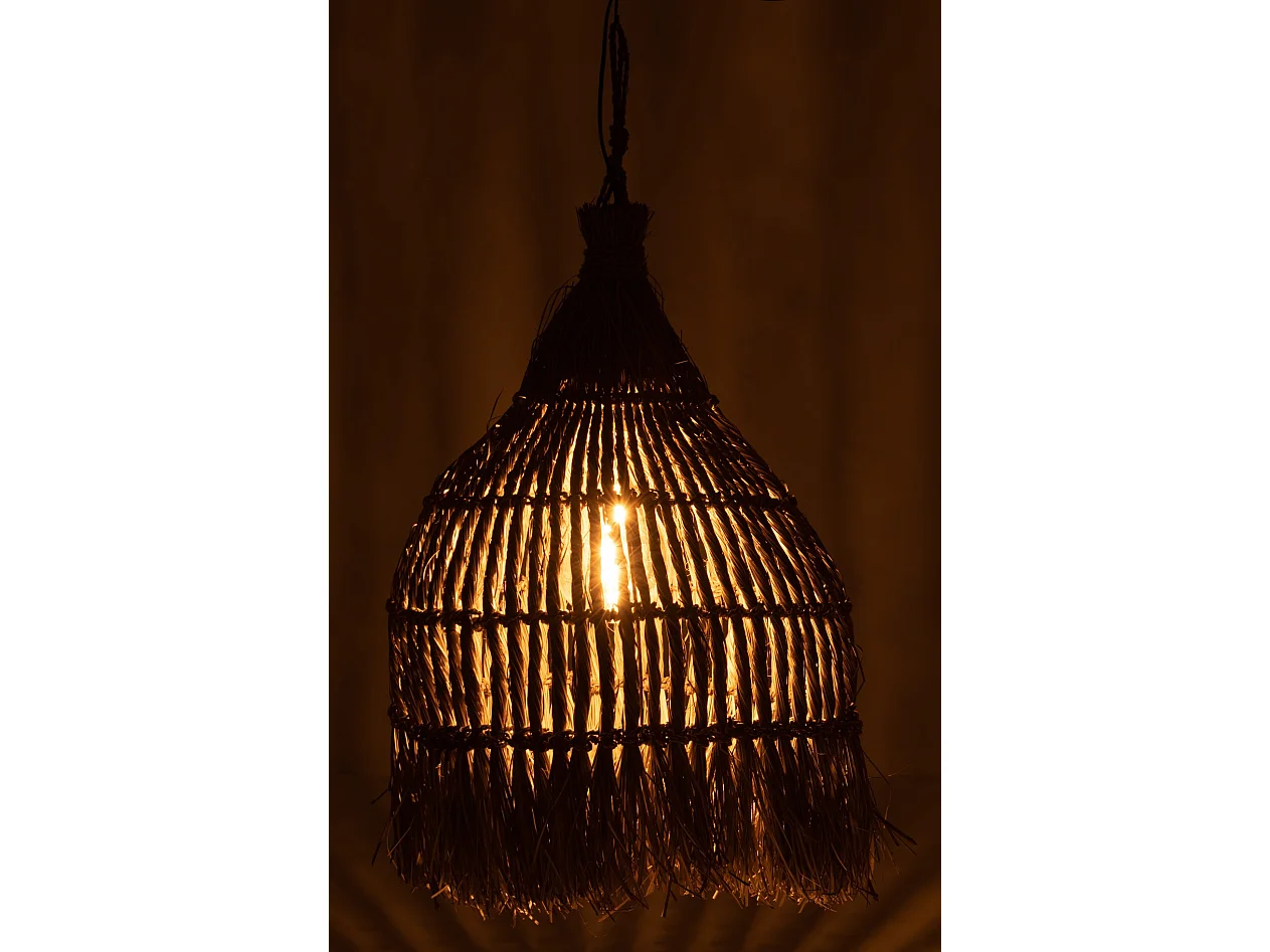 Lampe Suspension Design "Twist" 90cm Naturel