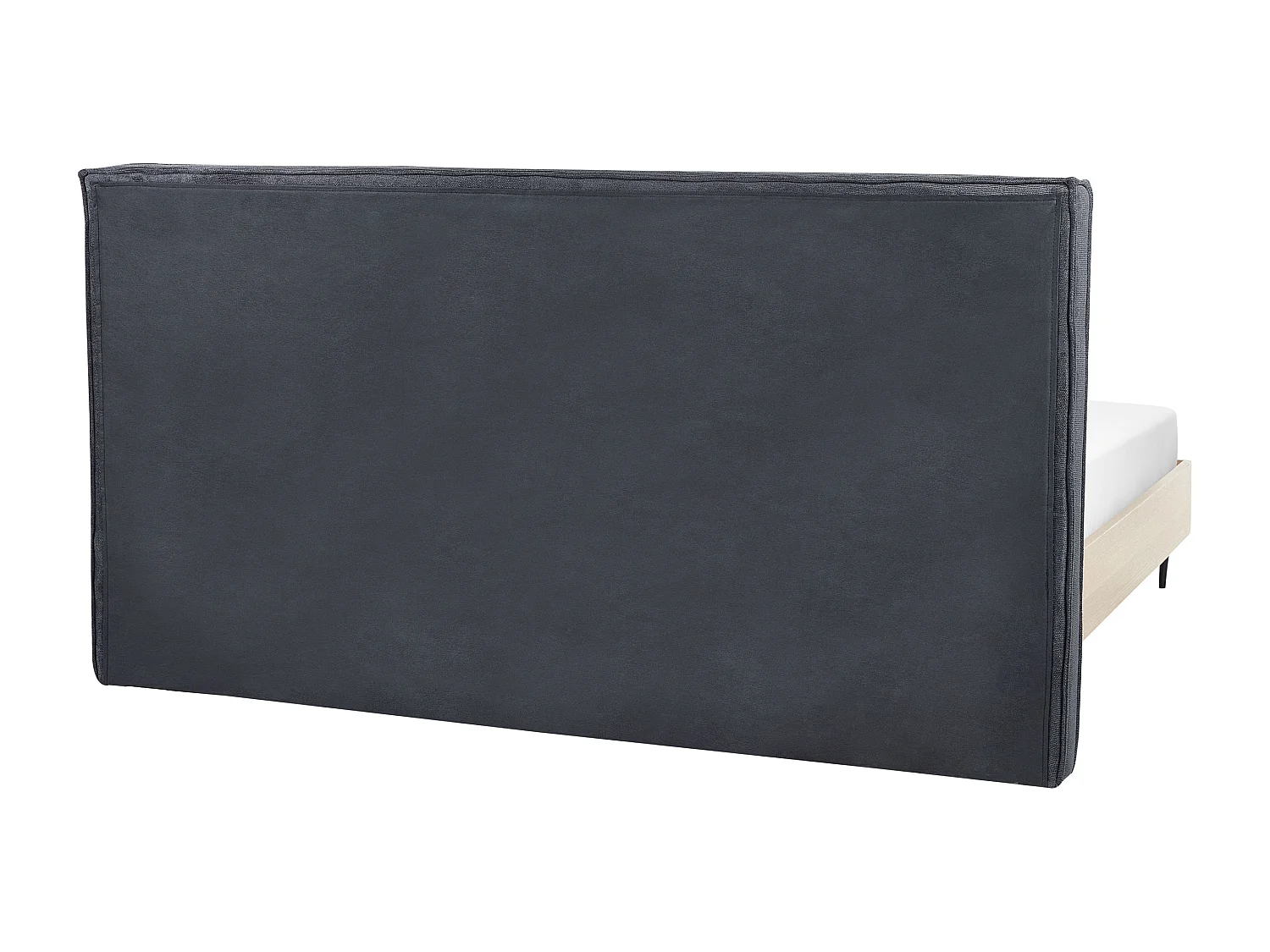 Lit avec sommier Tissu IZERNORE 180 x 200 cm Gris foncé