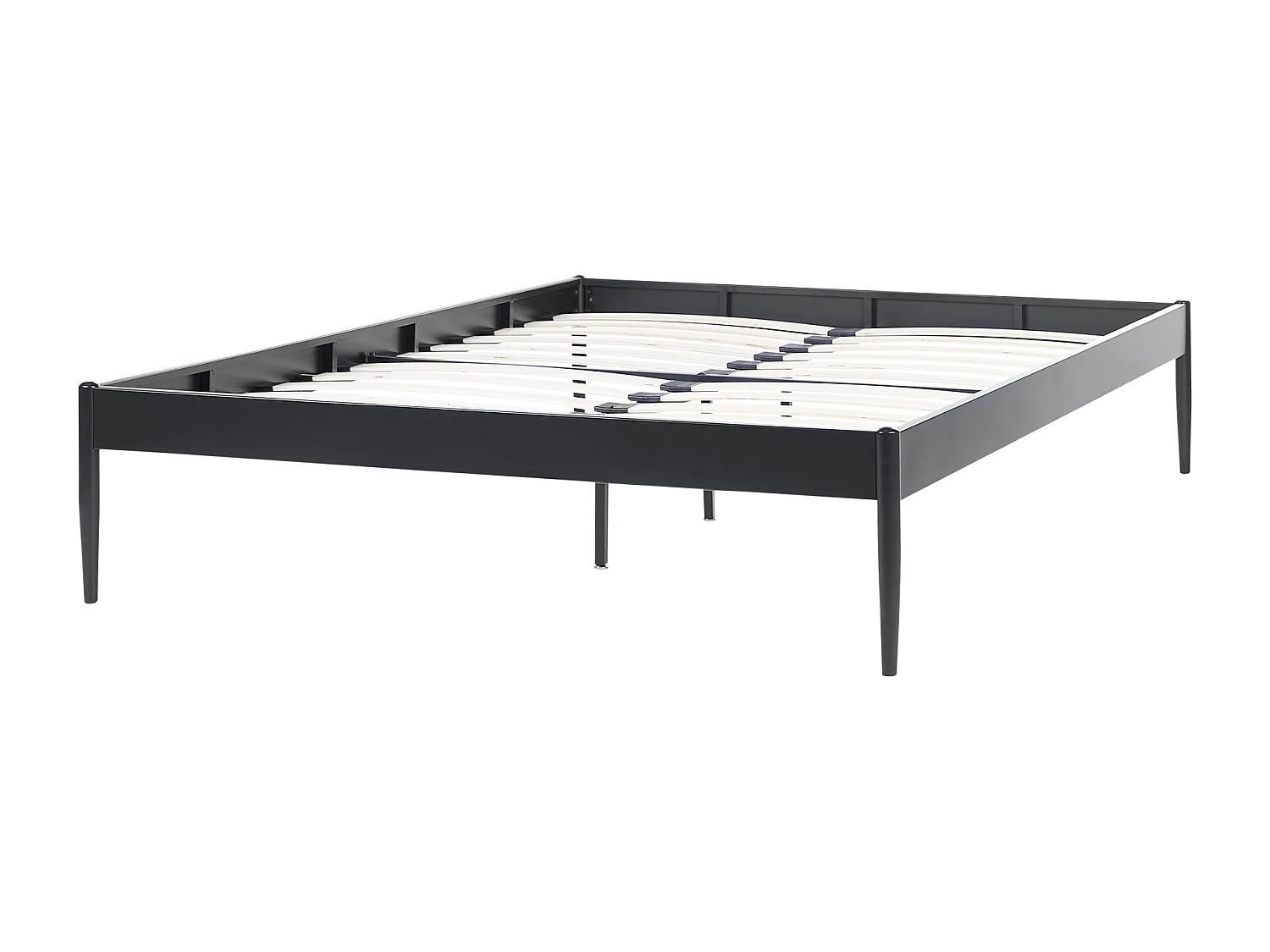 Lit avec sommier Métal VAURS 140 x 200 cm Noir