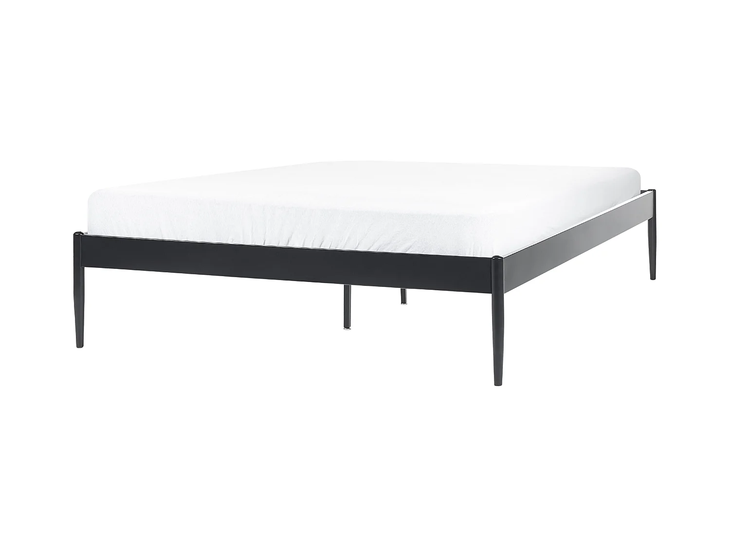 Lit avec sommier Métal VAURS 140 x 200 cm Noir