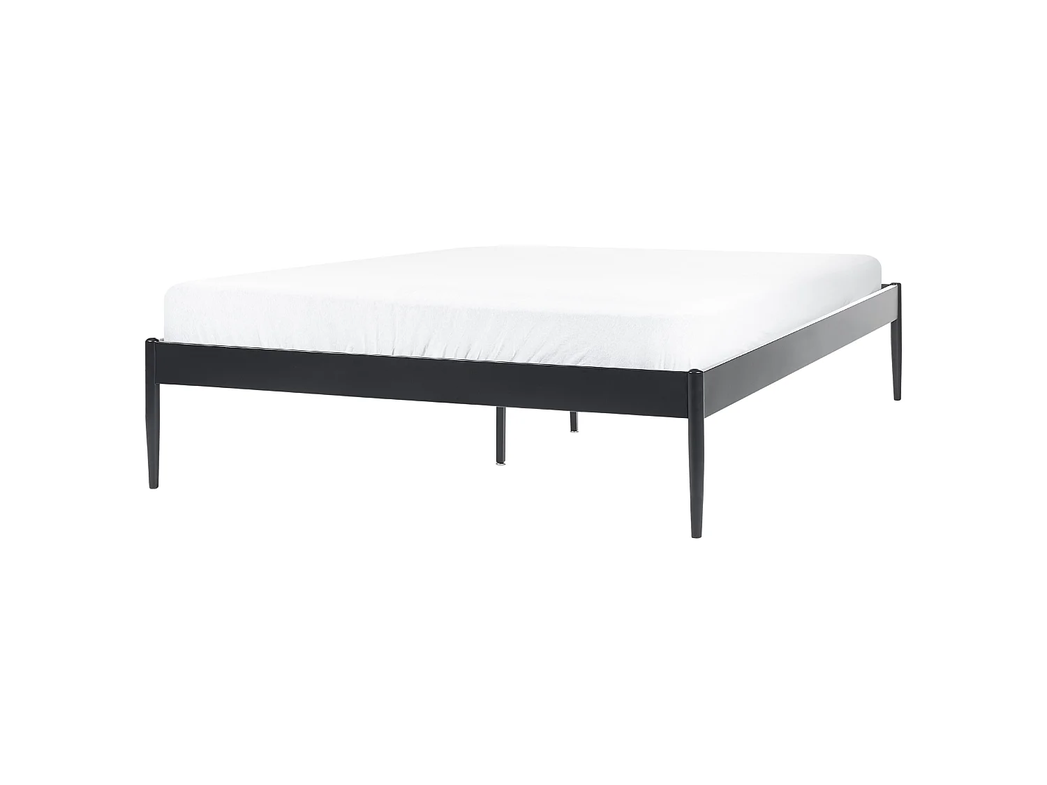 Bed Metal VAURS 140 x 200 cm (EU Double) Black