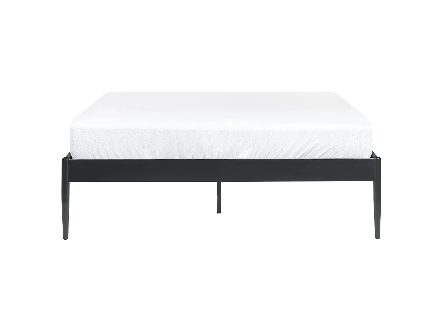 Bed Metal VAURS 140 x 200 cm (EU Double) Black