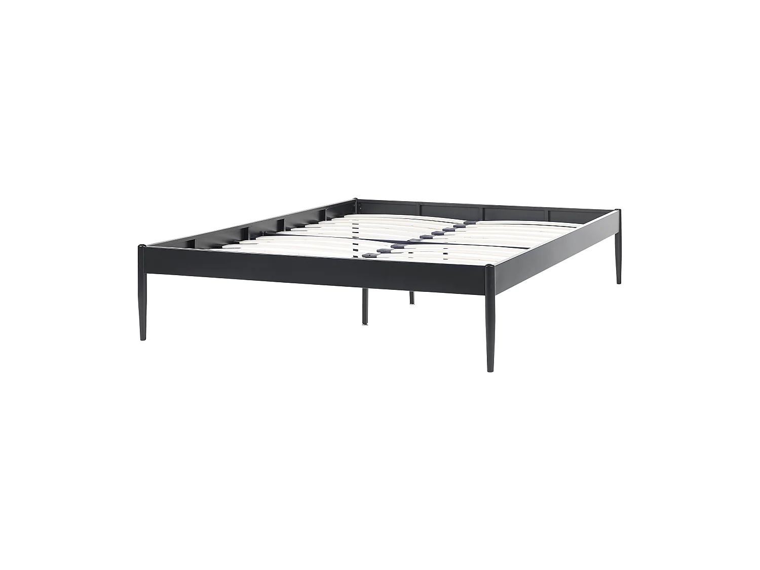 Bed Metal VAURS 140 x 200 cm (EU Double) Black