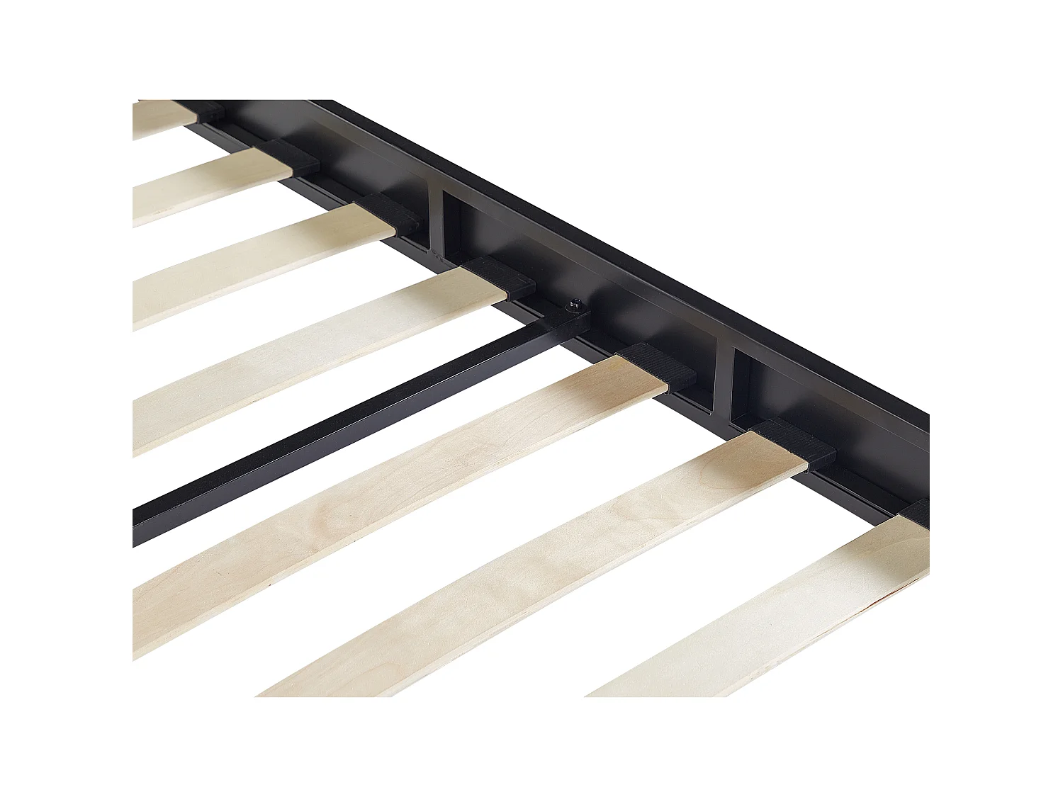 Bed Metal VAURS 140 x 200 cm (EU Double) Black