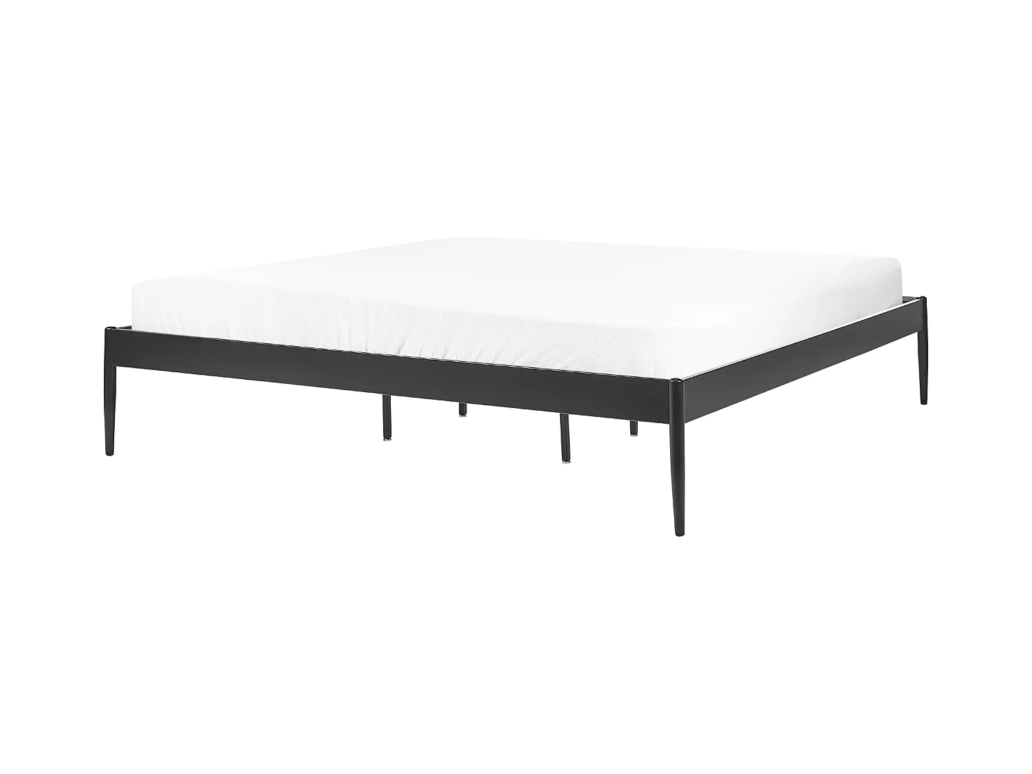 Lit avec sommier Métal VAURS 180 x 200 cm Noir