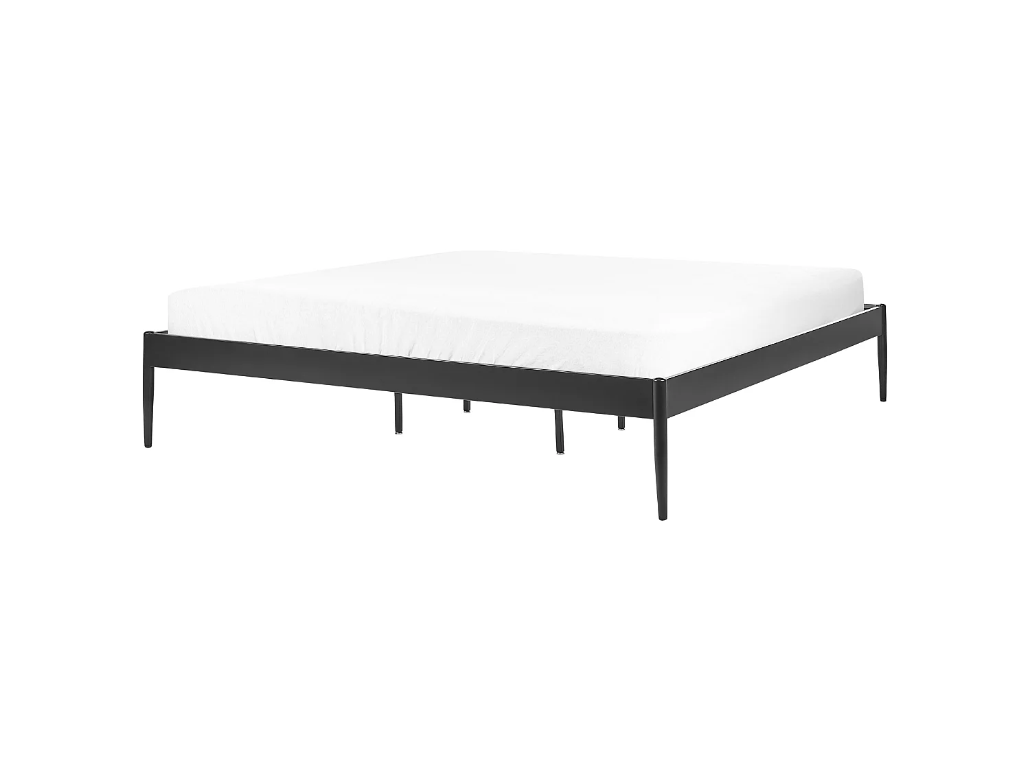 Lit avec sommier Métal VAURS 180 x 200 cm Noir