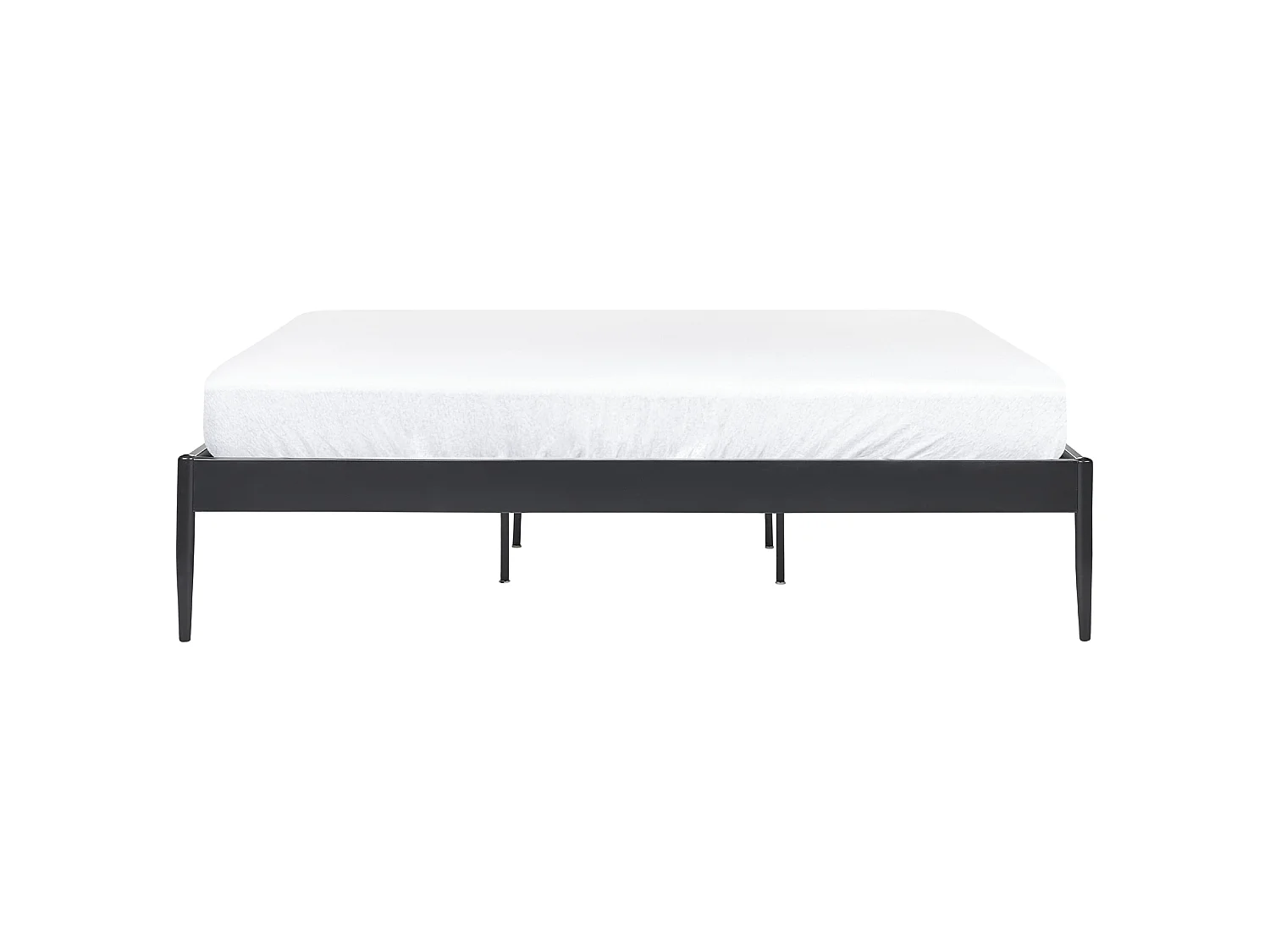 Lit avec sommier Métal VAURS 180 x 200 cm Noir