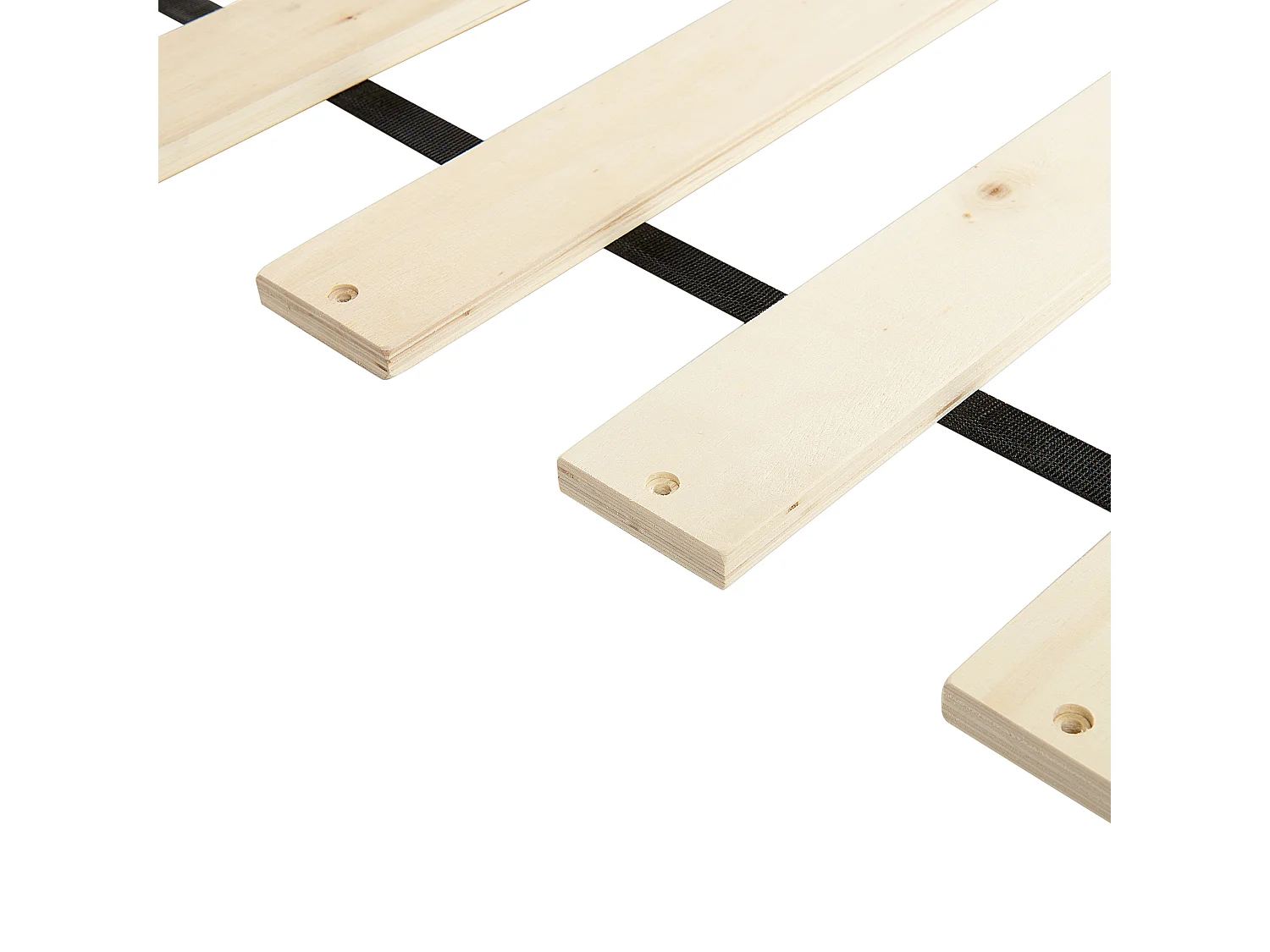 Lit avec sommier Tissu MILLAY 180 x 200 cm Blanc cassé