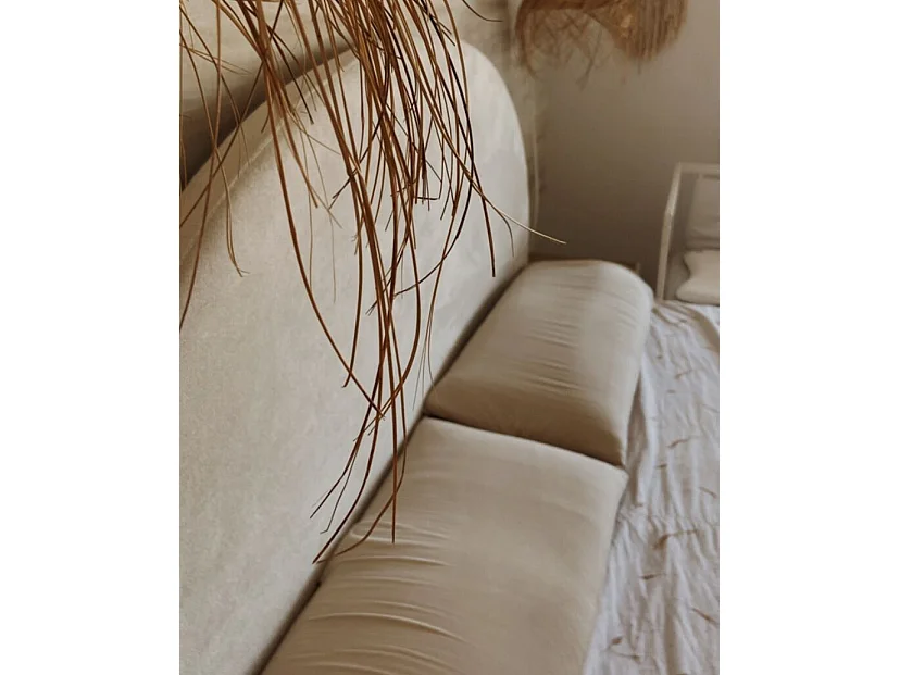 Bed Stof MILLAY 180 x 200 cm Gebroken wit