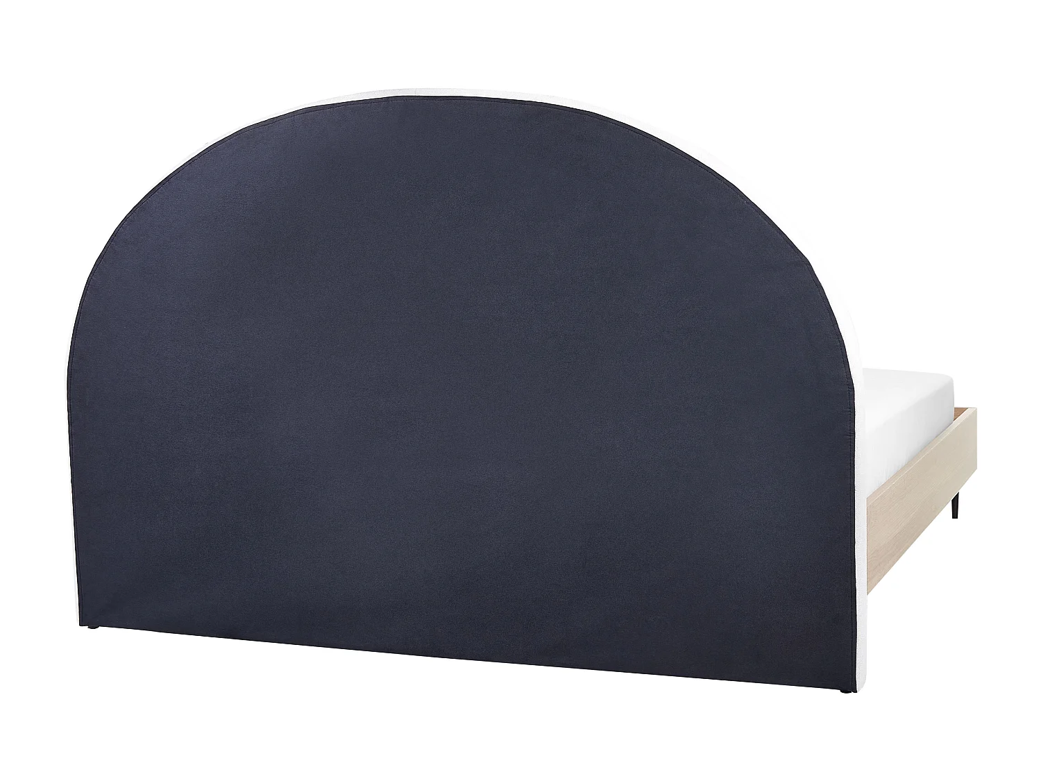 Lit avec sommier Tissu MILLAY 180 x 200 cm Blanc cassé