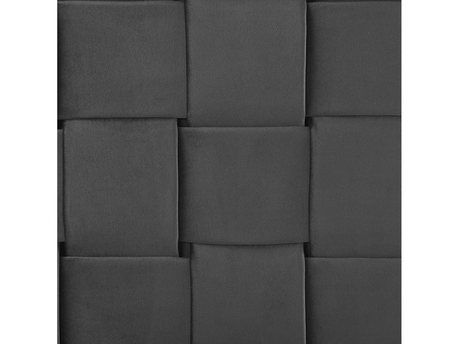 Cama Terciopelo LIMOUX 180 x 200 cm Negro