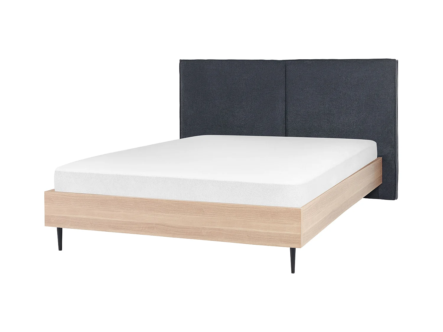 Bed Stof IZERNORE 160 x 200 cm Donkergrijs
