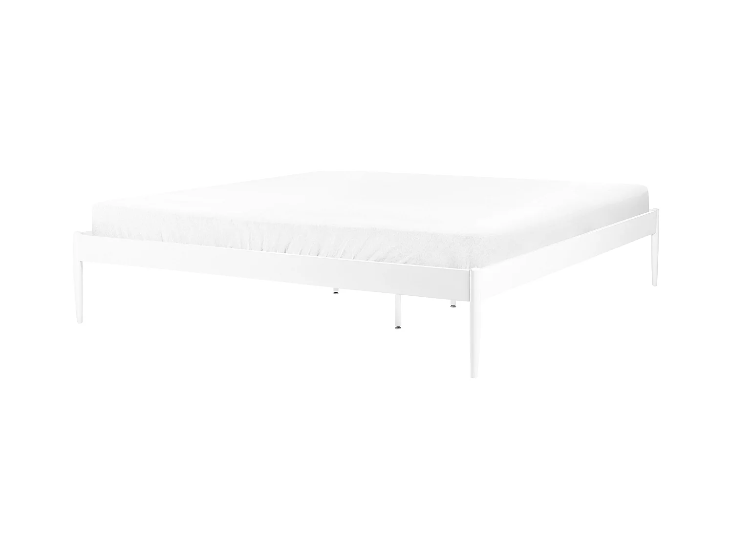 Lit avec sommier Métal VAURS 180 x 200 cm Blanc