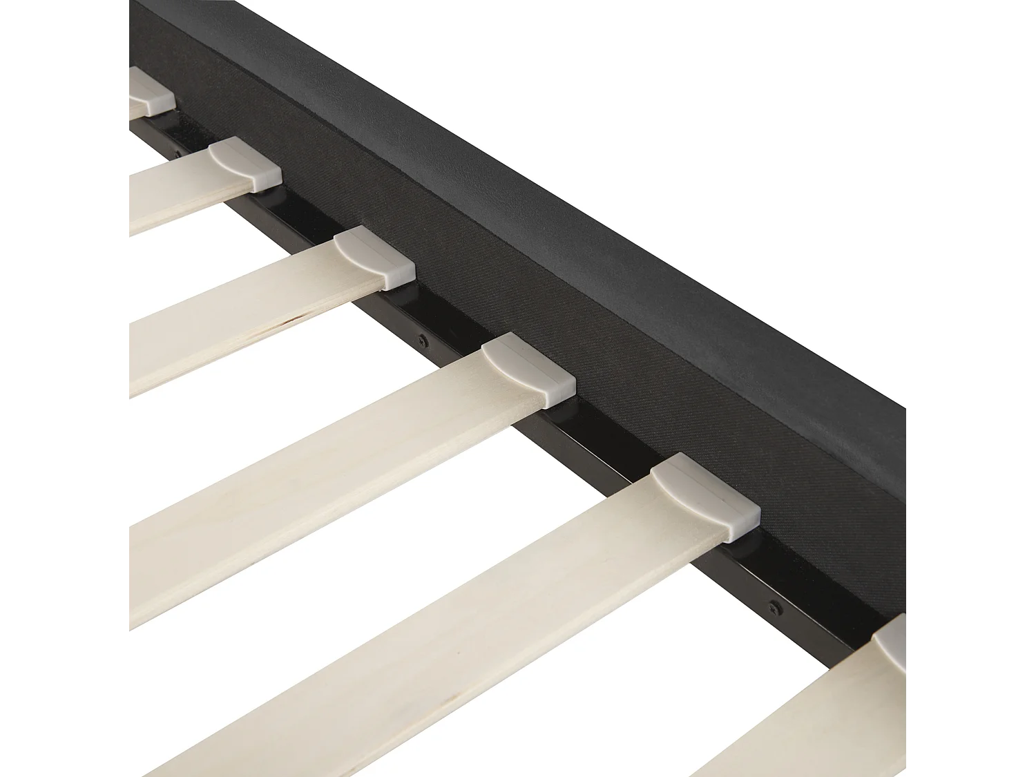 Cama Veludo LIMOUX 160 x 200 cm Preto