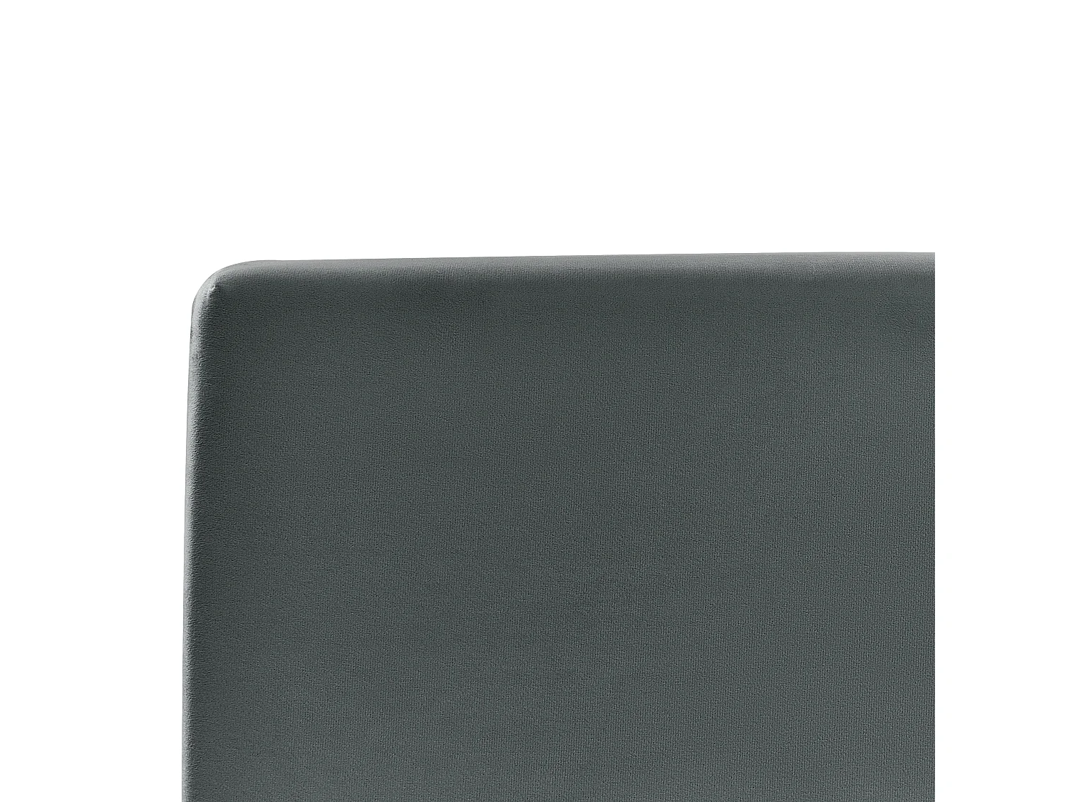 Lit ottoman Velours BOUSSE 140 x 200 cm Gris foncé