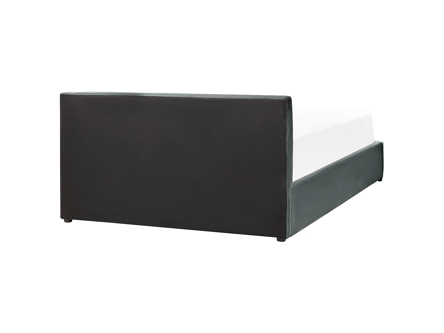 Bed met opbergruimte Fluweel BOUSSE 140 x 200 cm Donkergrijs