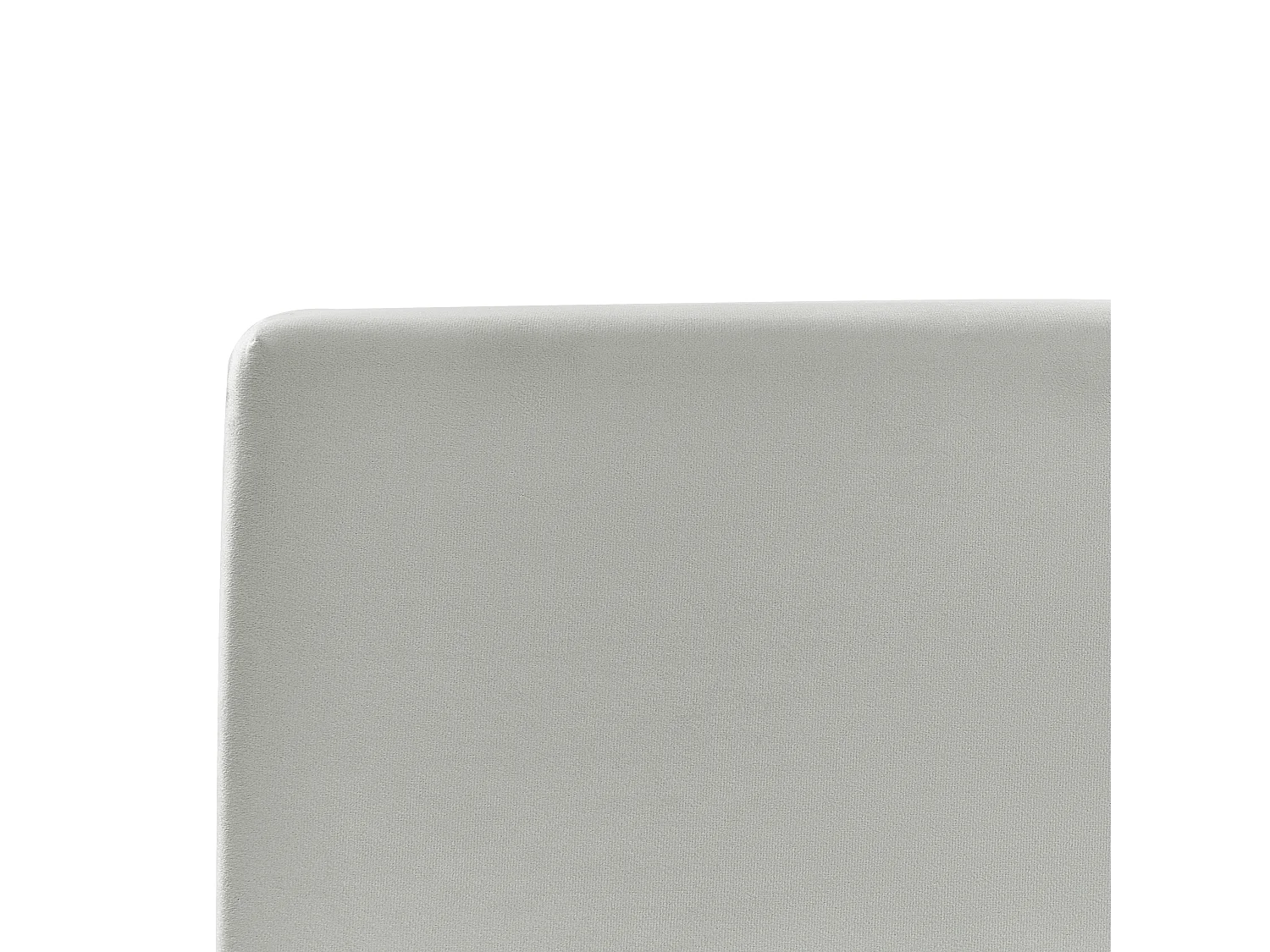 Lit ottoman Velours BOUSSE 180 x 200 cm Gris clair