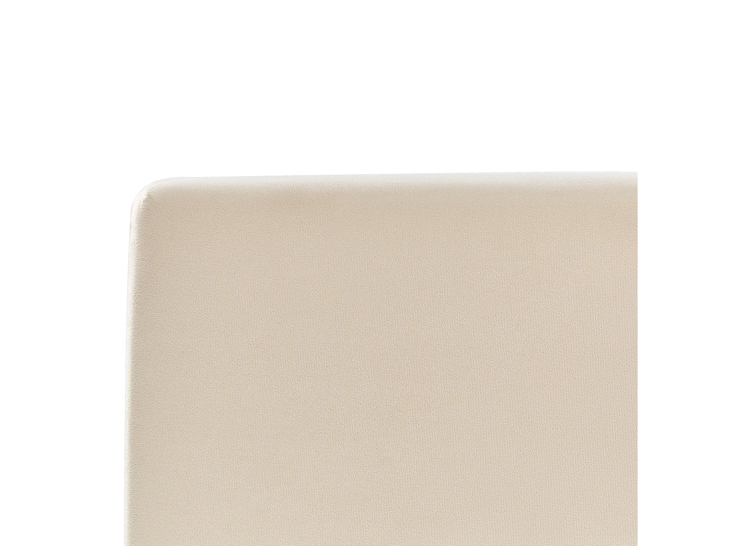 Bed met opbergruimte Fluweel BOUSSE 180 x 200 cm Lichtbeige