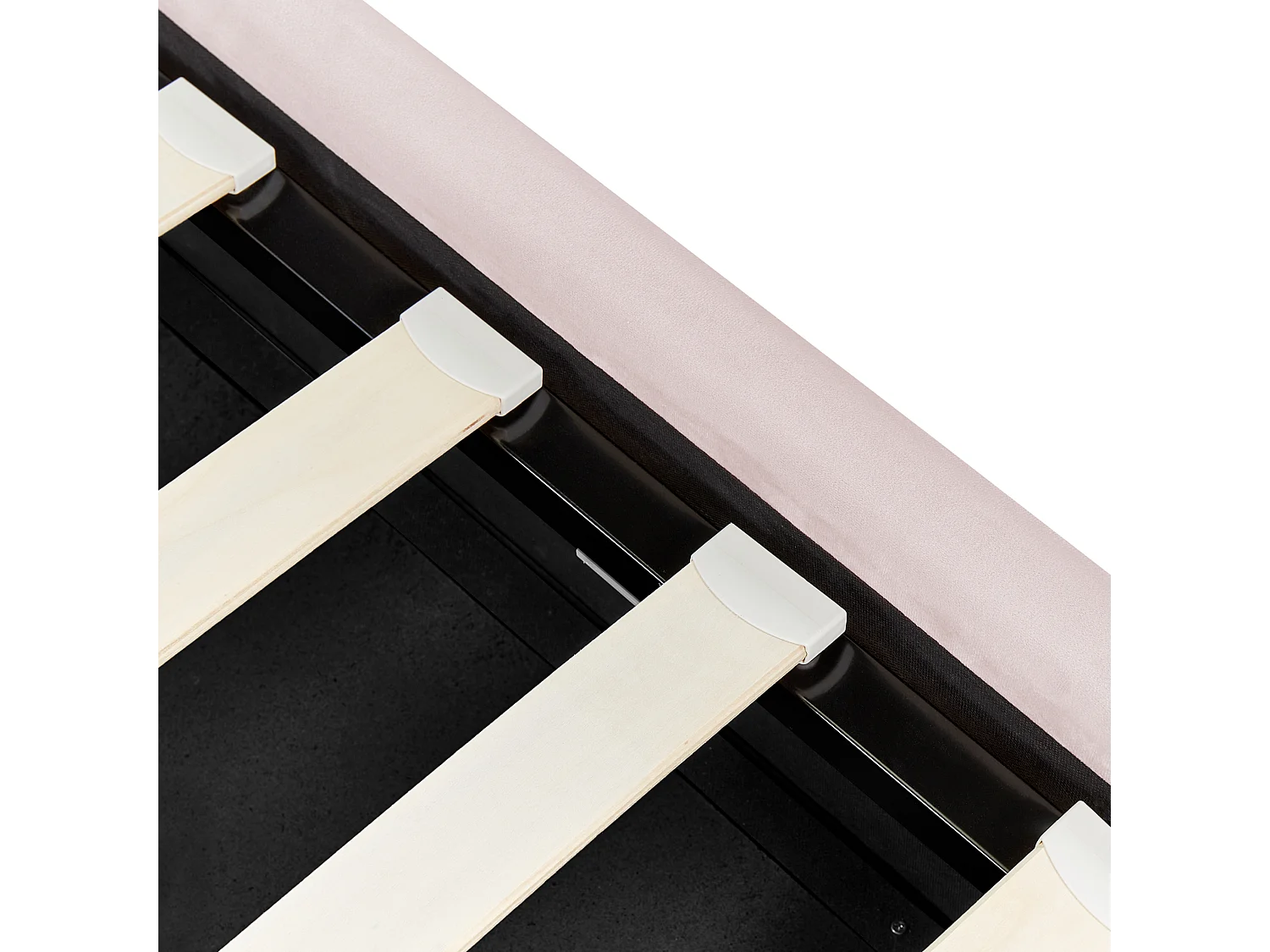 Bed met opbergruimte Fluweel METZ 90 x 200 cm Pastelroze