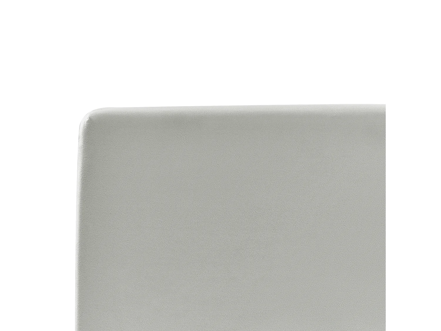 Cama con almacenaje Terciopelo BOUSSE 140 x 200 cm Gris claro