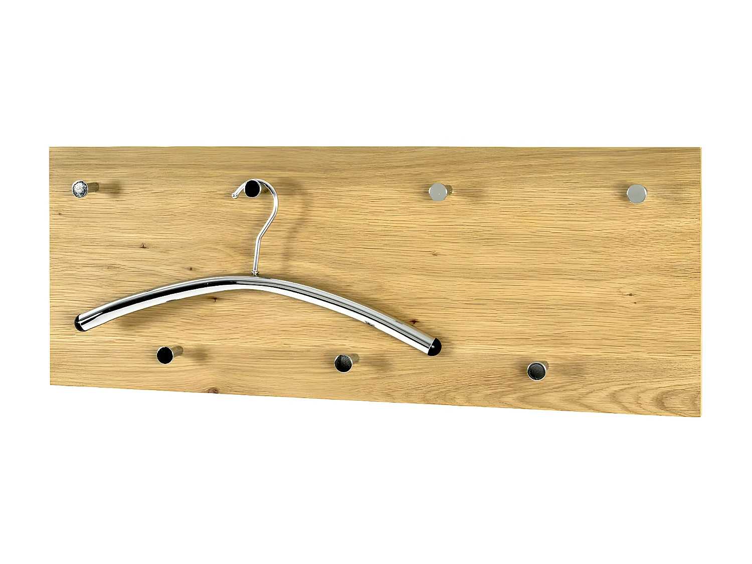 Perchero de pared 7 ganchos diseño roble hoki