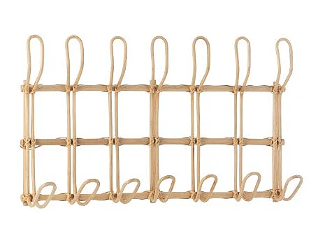 Patère Murale 6 Crochets "Ellen" 55cm Naturel