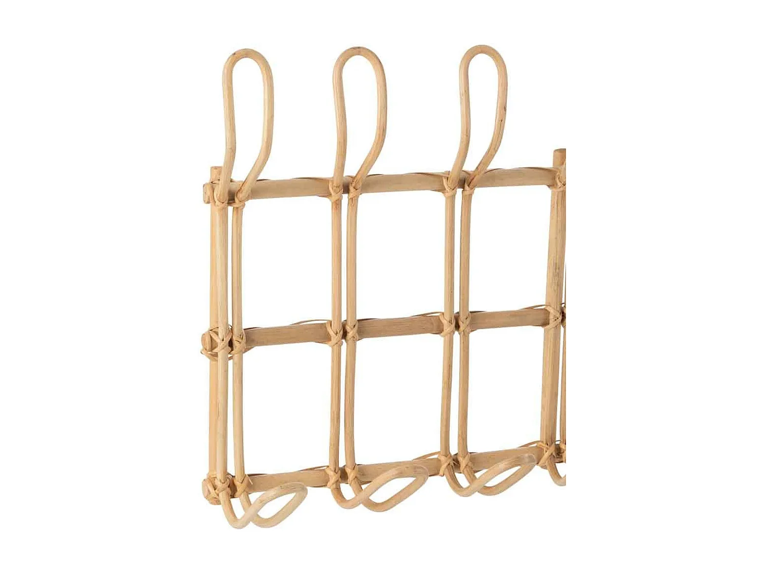 Patère Murale 6 Crochets "Ellen" 55cm Naturel