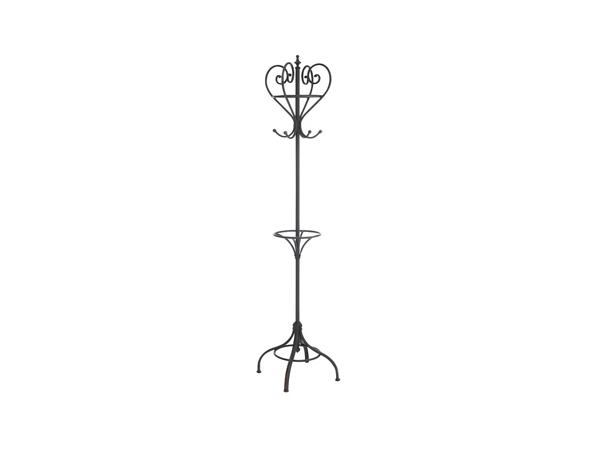 Porte-Manteaux Rond "Debout" 189cm Noir