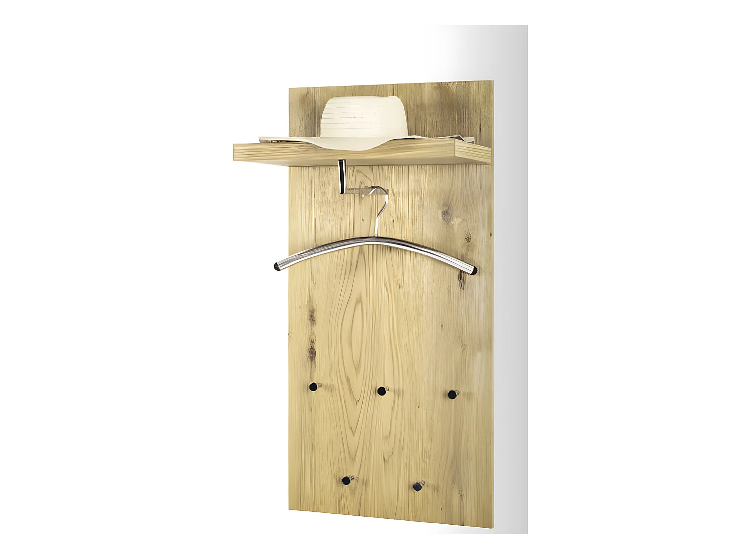 Patère Murale Design "Cassis" 100cm Naturel