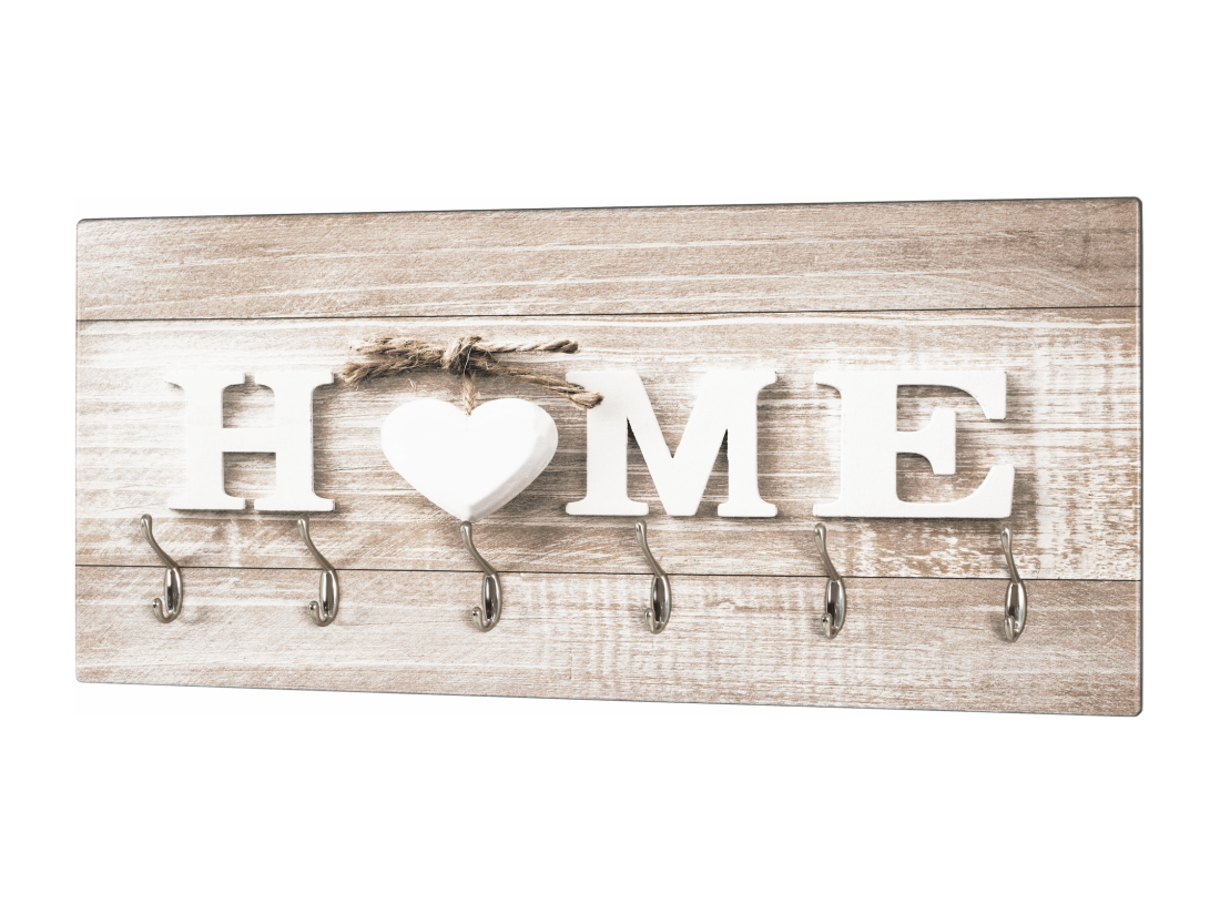 vente unique Patère Murale 6 Crochets "Home" 90cm Naturel