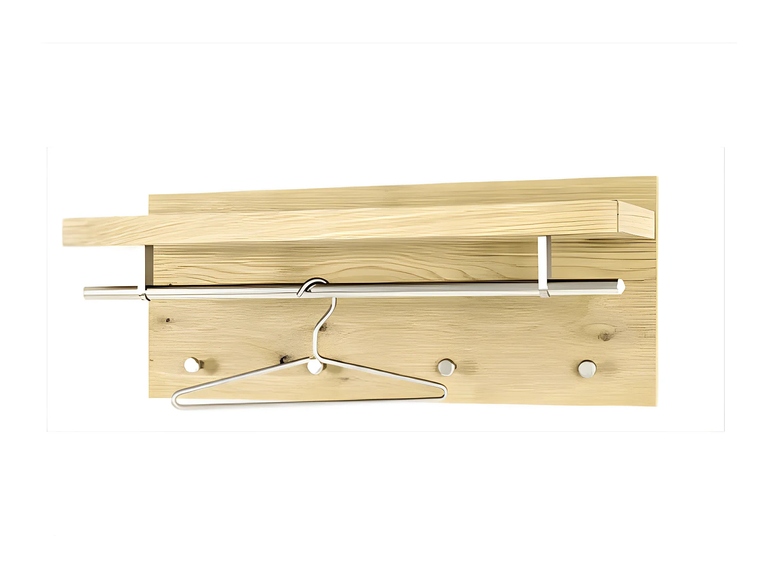 Patère Murale Design "Cassis" 75cm Naturel