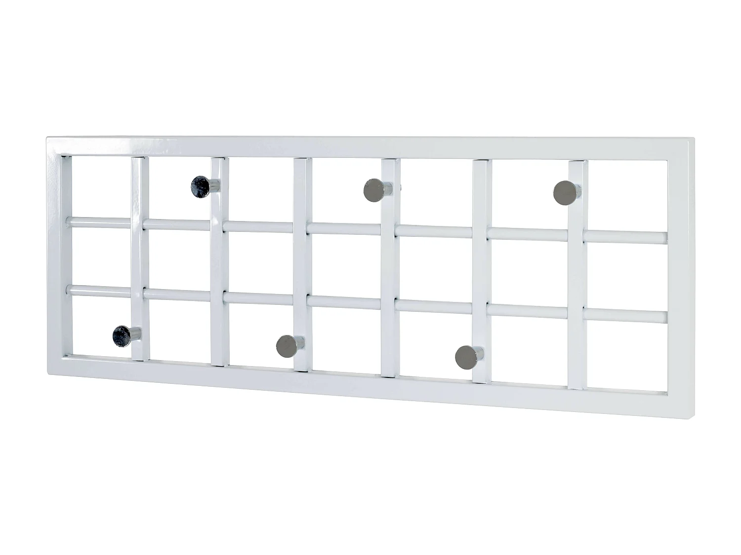 Armario de pared Jenna blanco de diseño cuadriculado