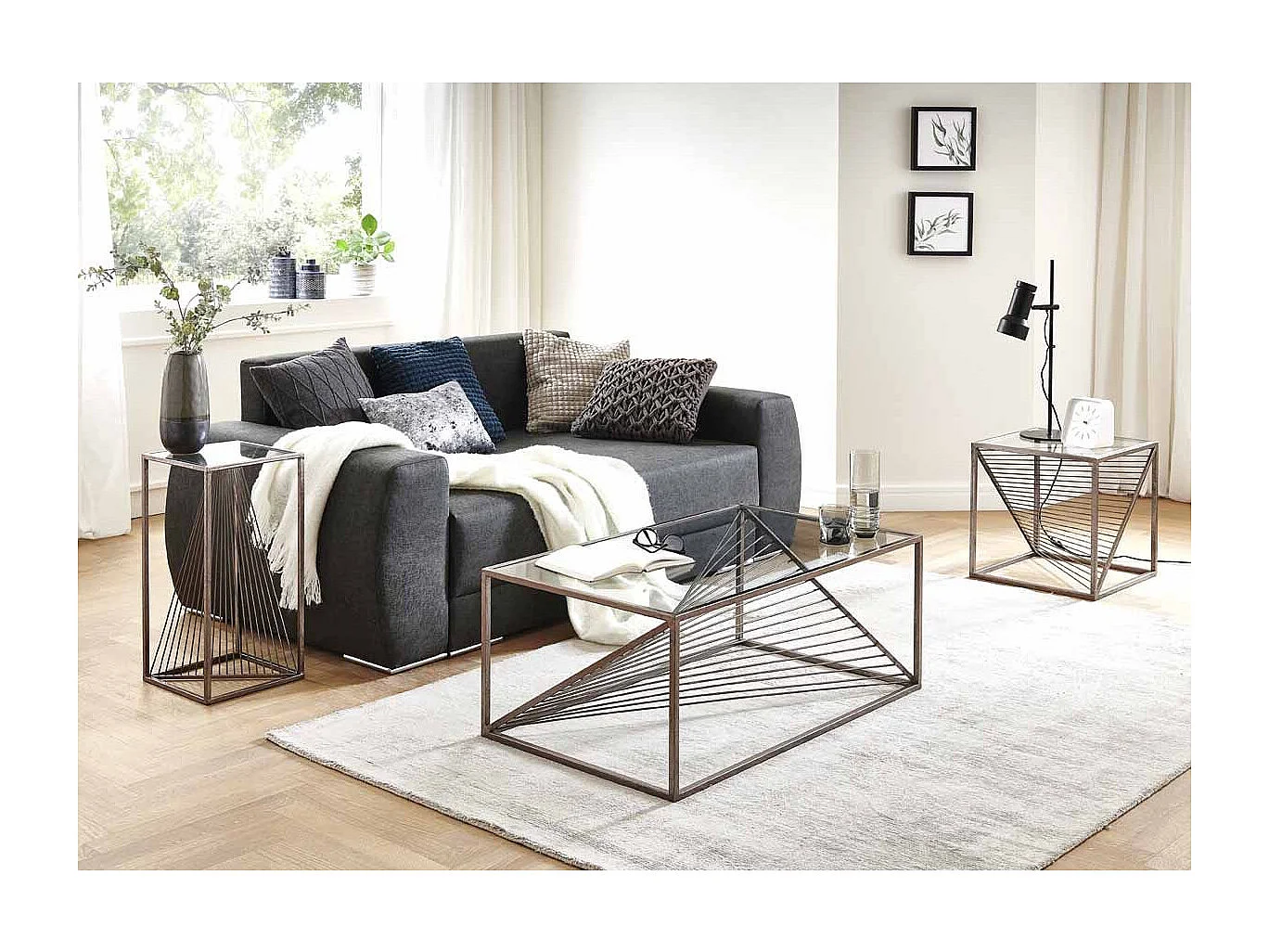 Console Design Antique "Brenzan" 60cm Bronze