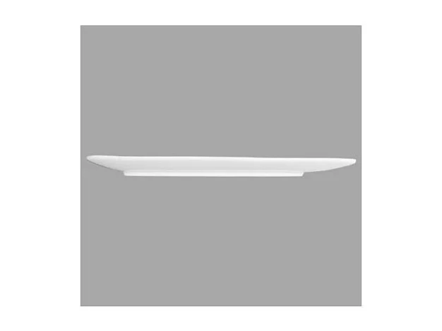 Lot de 6 Assiettes Plates Rectangulaire "Vague"  33cm Blanc