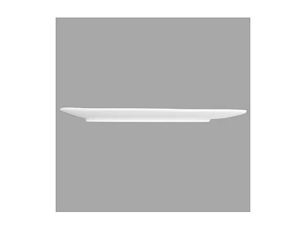 Lot de 6 Assiettes Plates Rectangulaire "Vague"  33cm Blanc