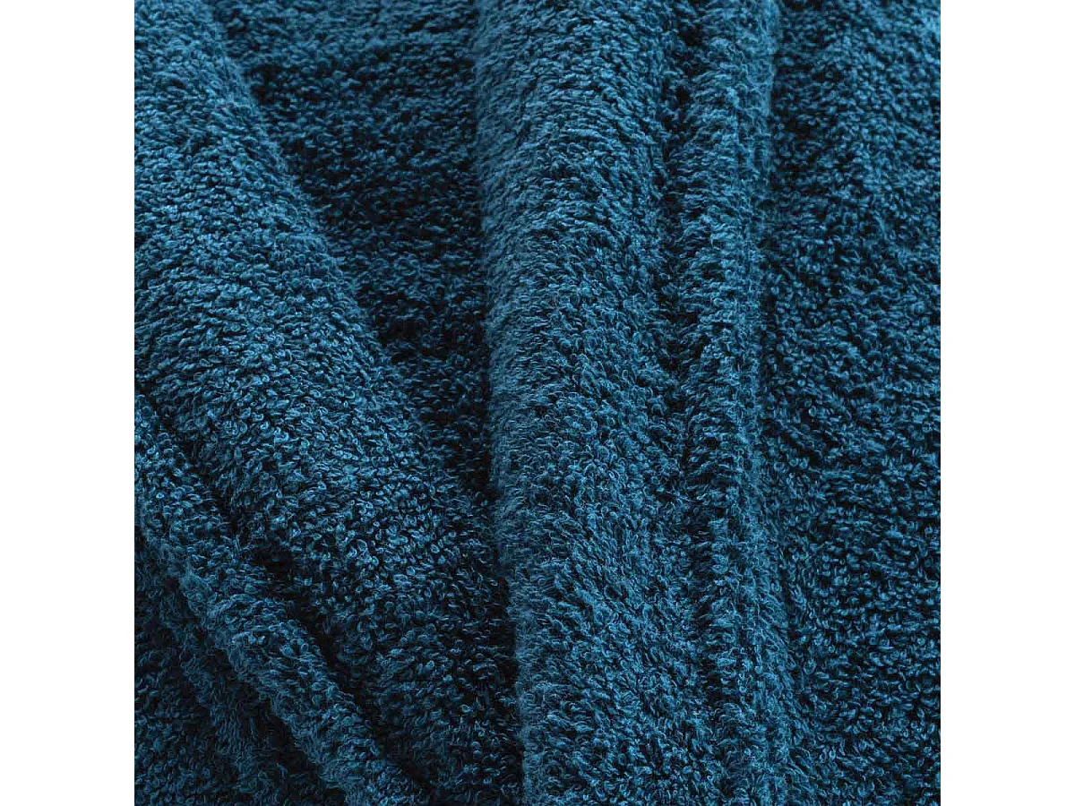 Peignoir Col Châle en Coton "Tendresse" Saphir