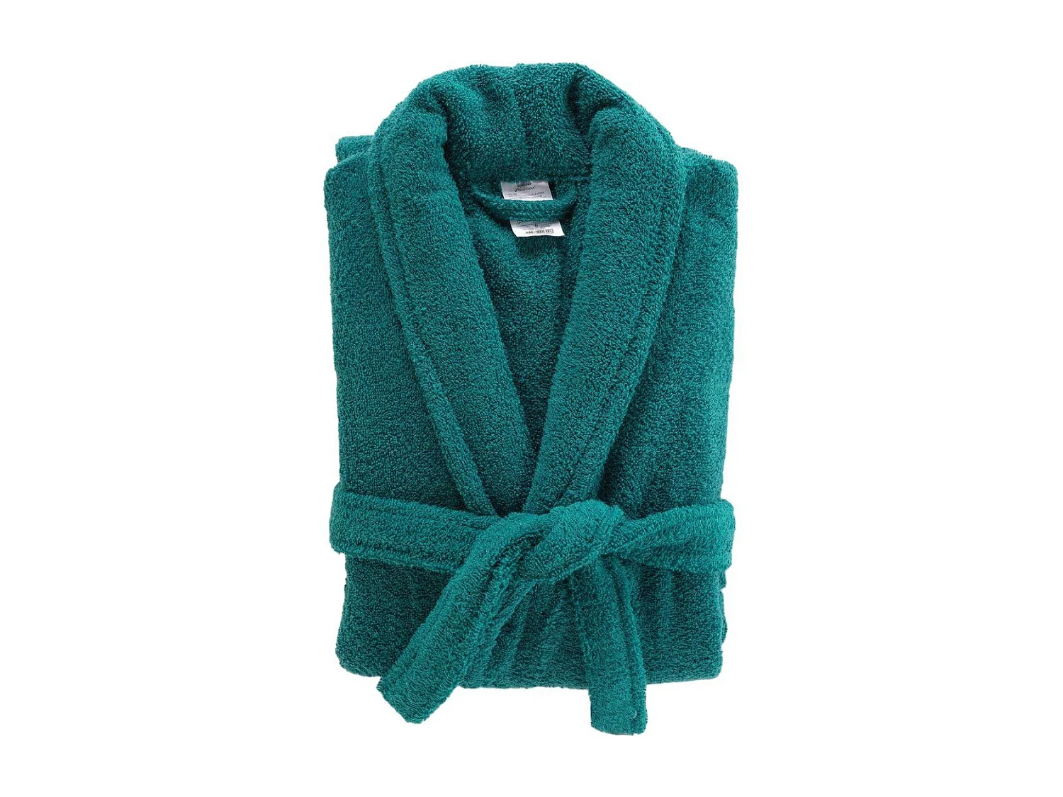 Peignoir Col Châle en Coton "Tendresse" Émeraude