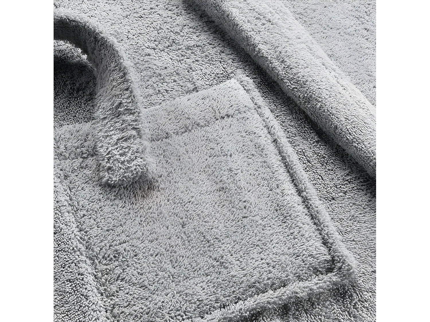 Peignoir Col Châle en Coton "Tendresse" Gris Perle