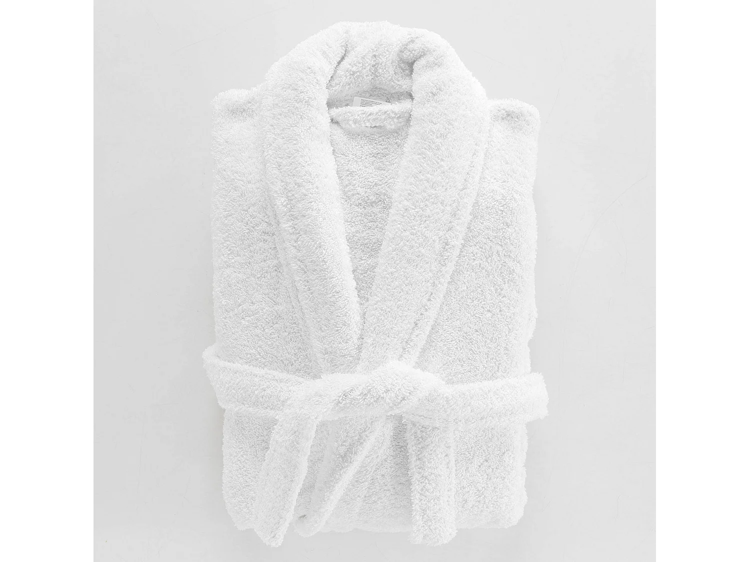 Peignoir Col Châle en Coton "Tendresse" Blanc