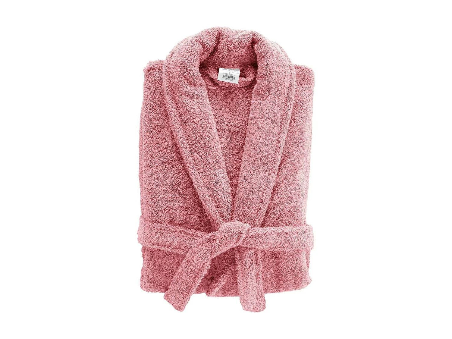 Peignoir Col Châle en Coton "Tendresse" Bois de Rose