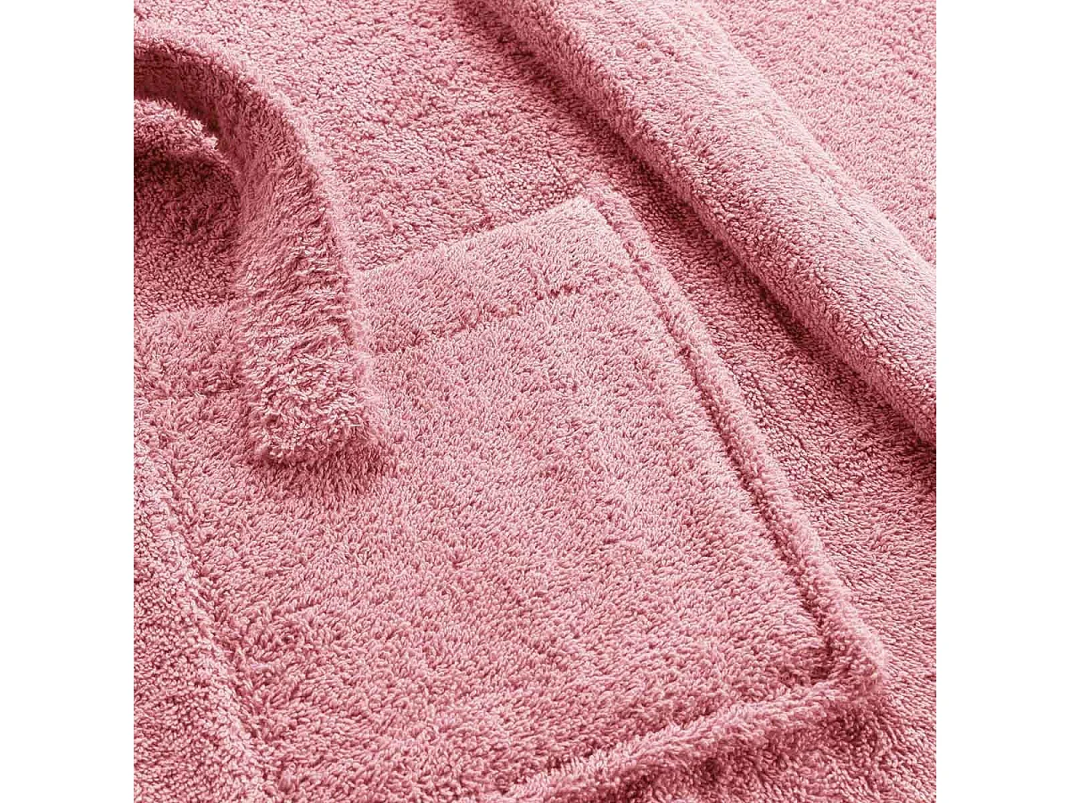 Peignoir Col Châle en Coton "Tendresse" Bois de Rose