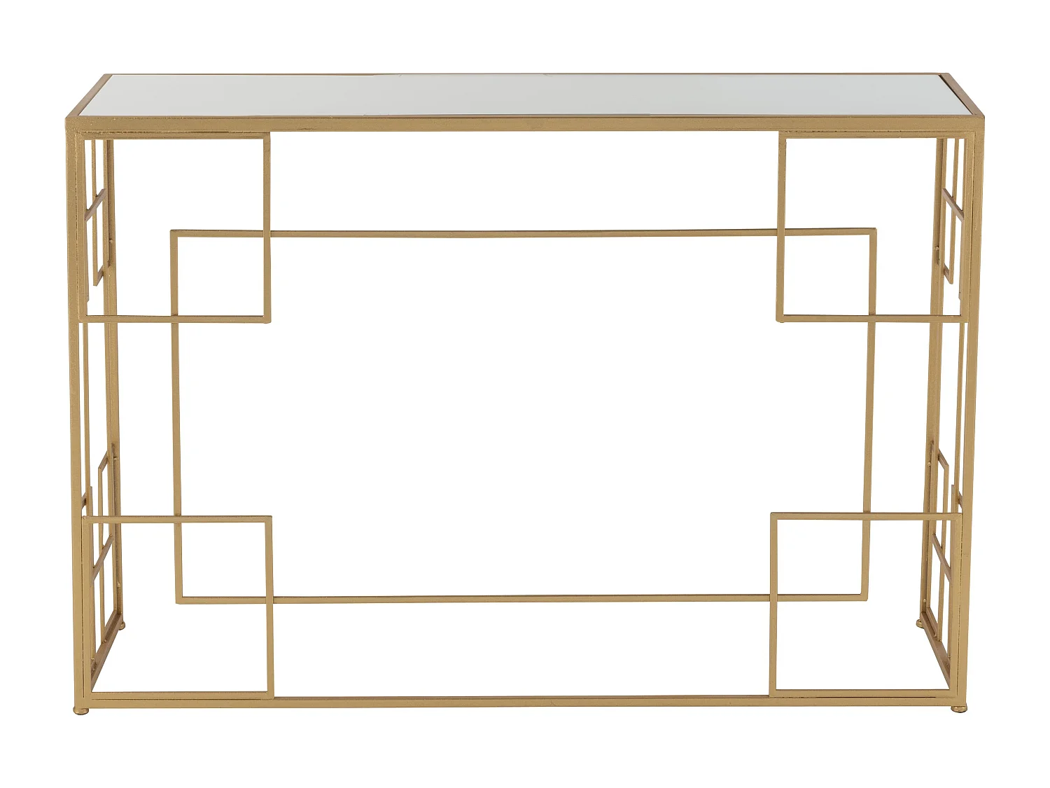 Consola Samantha de metal dorado L 120 cm