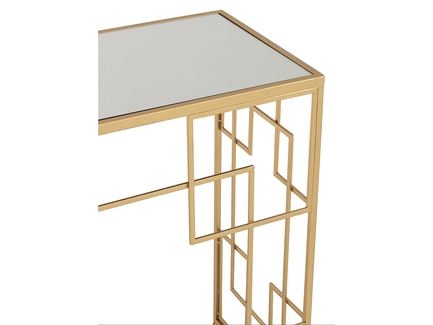 Consola Samantha de metal dorado L 120 cm