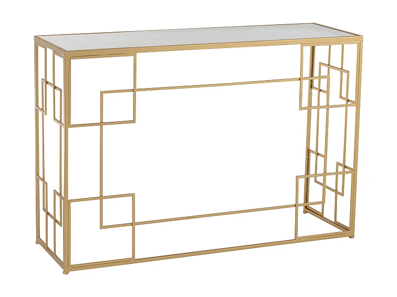 Console Design en Métal "Ridao" 120cm Or