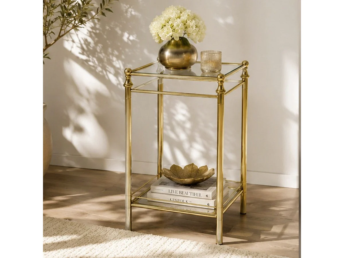 Console Design "Laitonné" 73cm Or