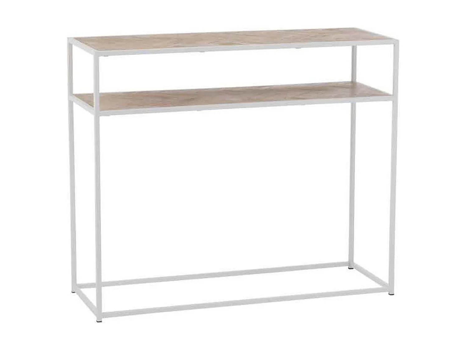 Console Design "Miraza" 100cm Naturel & Blanc