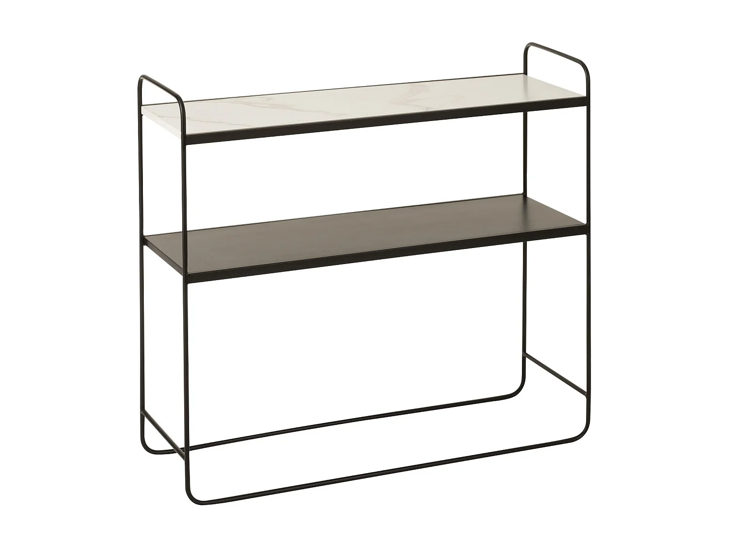 Console Design "2 Niveaux" 90cm Noir & Blanc