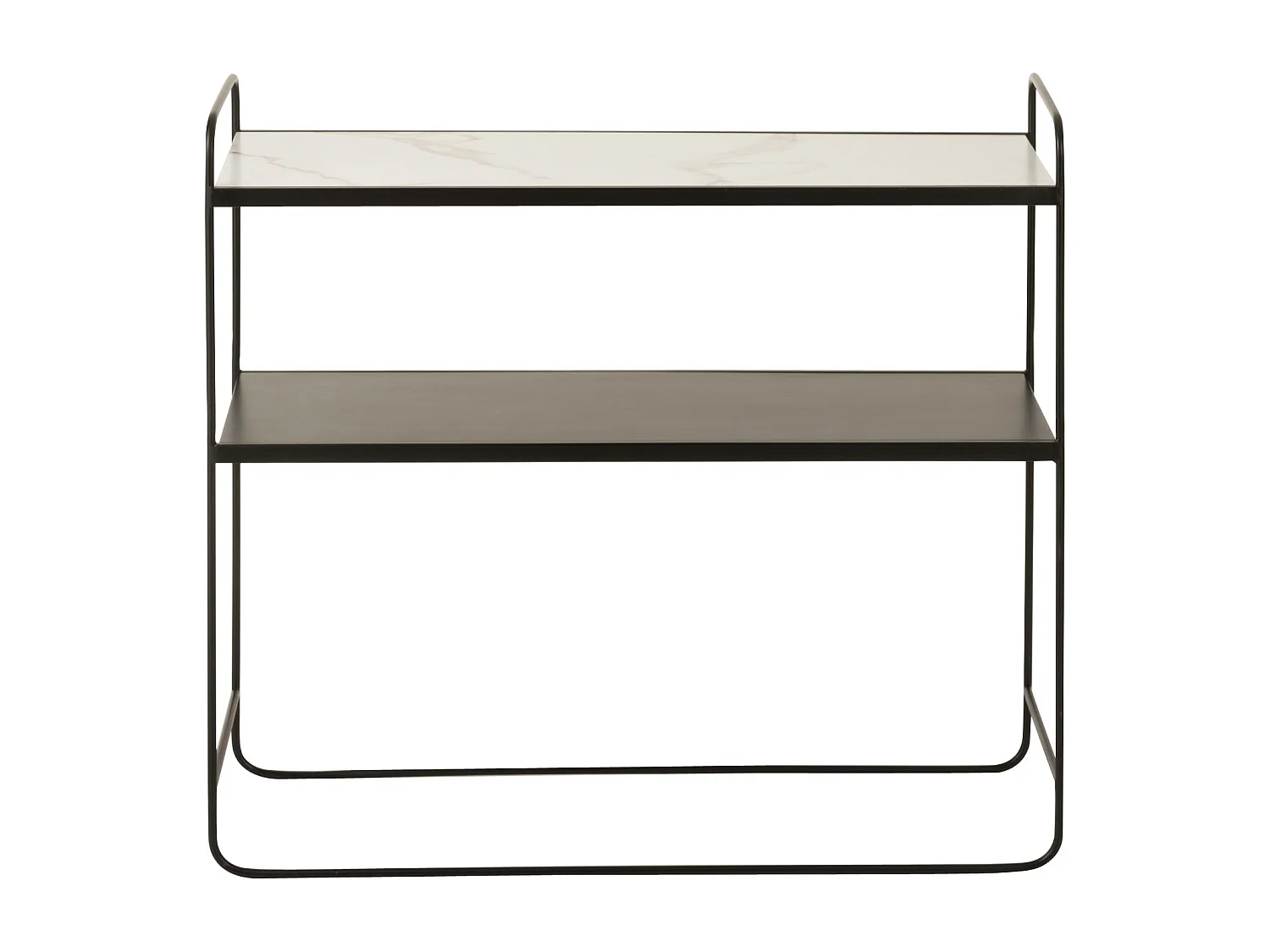 Console Design "2 Niveaux" 90cm Noir & Blanc