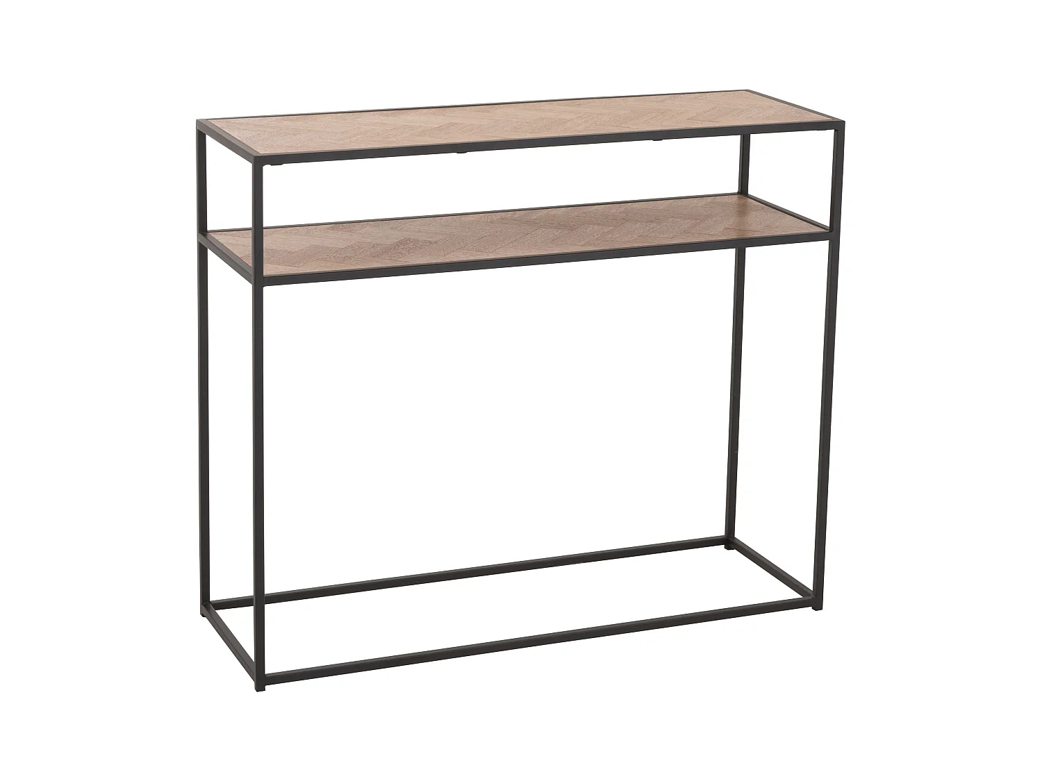 Console van natuurlijk hout met Harriette-nis L 100 cm